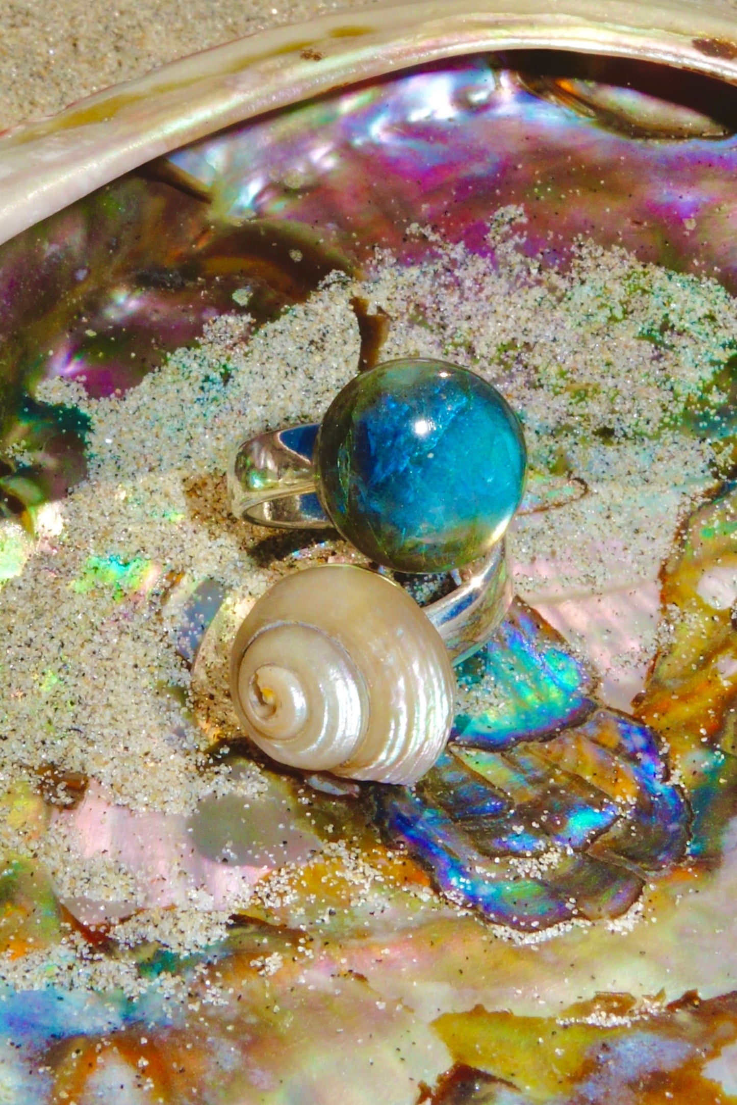 Ocean Spiral Statement Ring