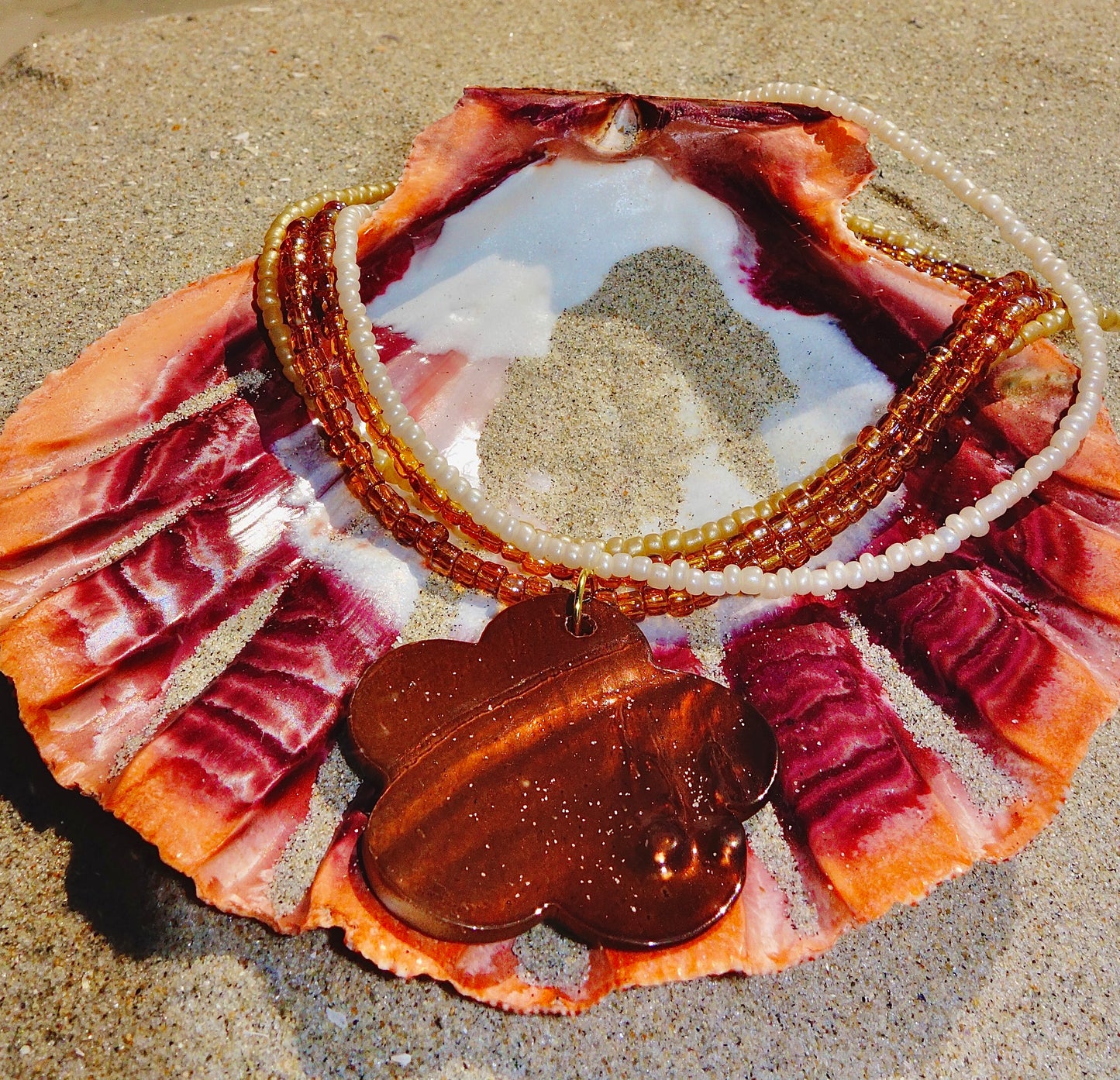 Amber Bloom Layered Necklace
