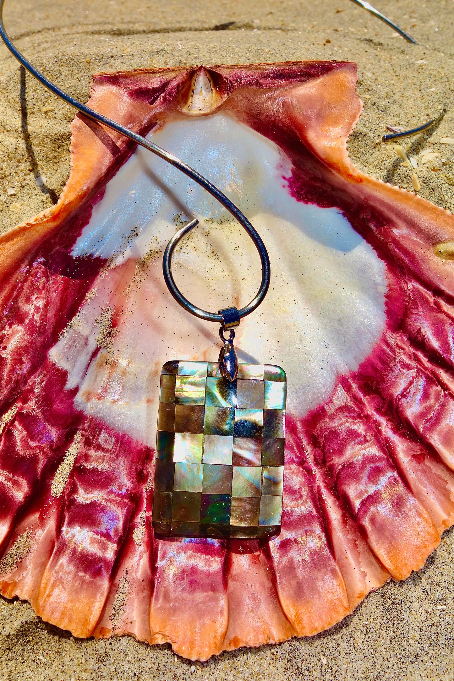 Celeste Mother-of-Pearl Pendant Necklace