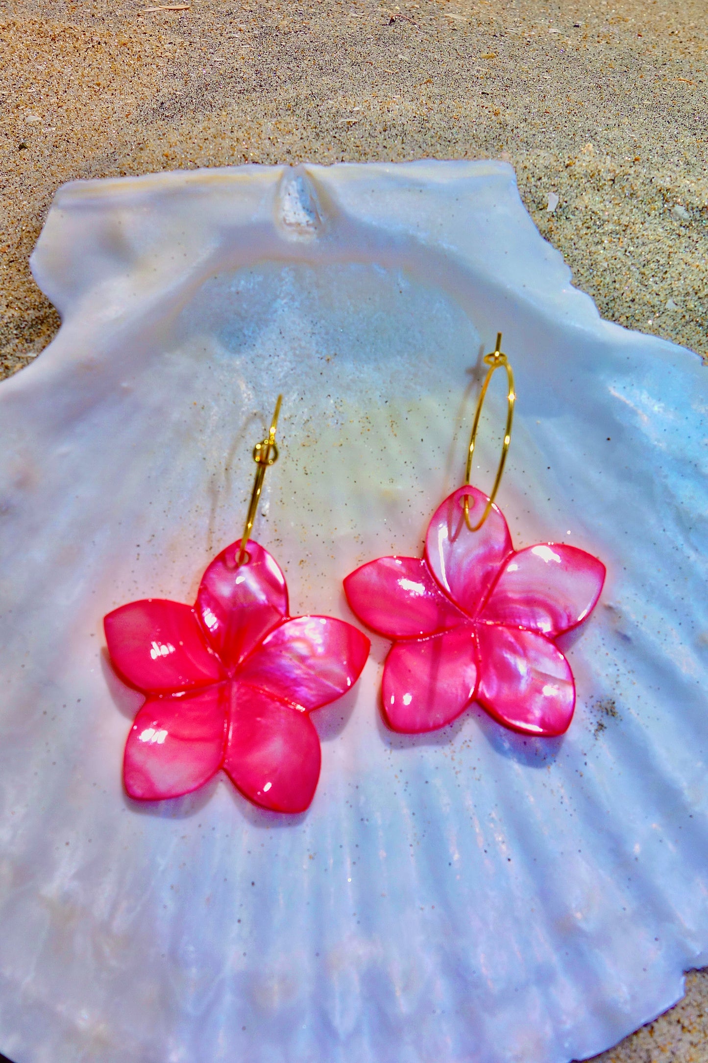 Pink Paradise Shell Earrings