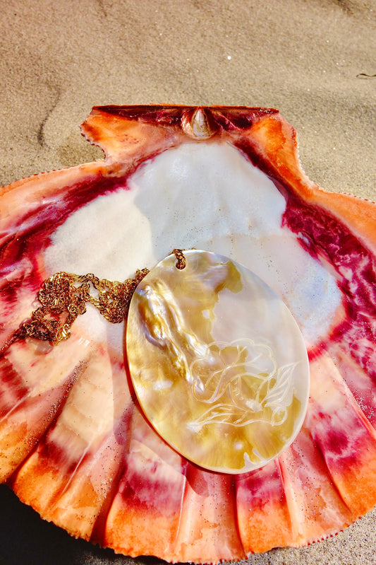 Golden Tide Pendant Necklace