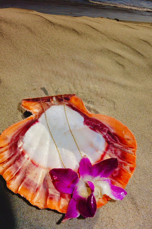 Sunset Orchid Necklace