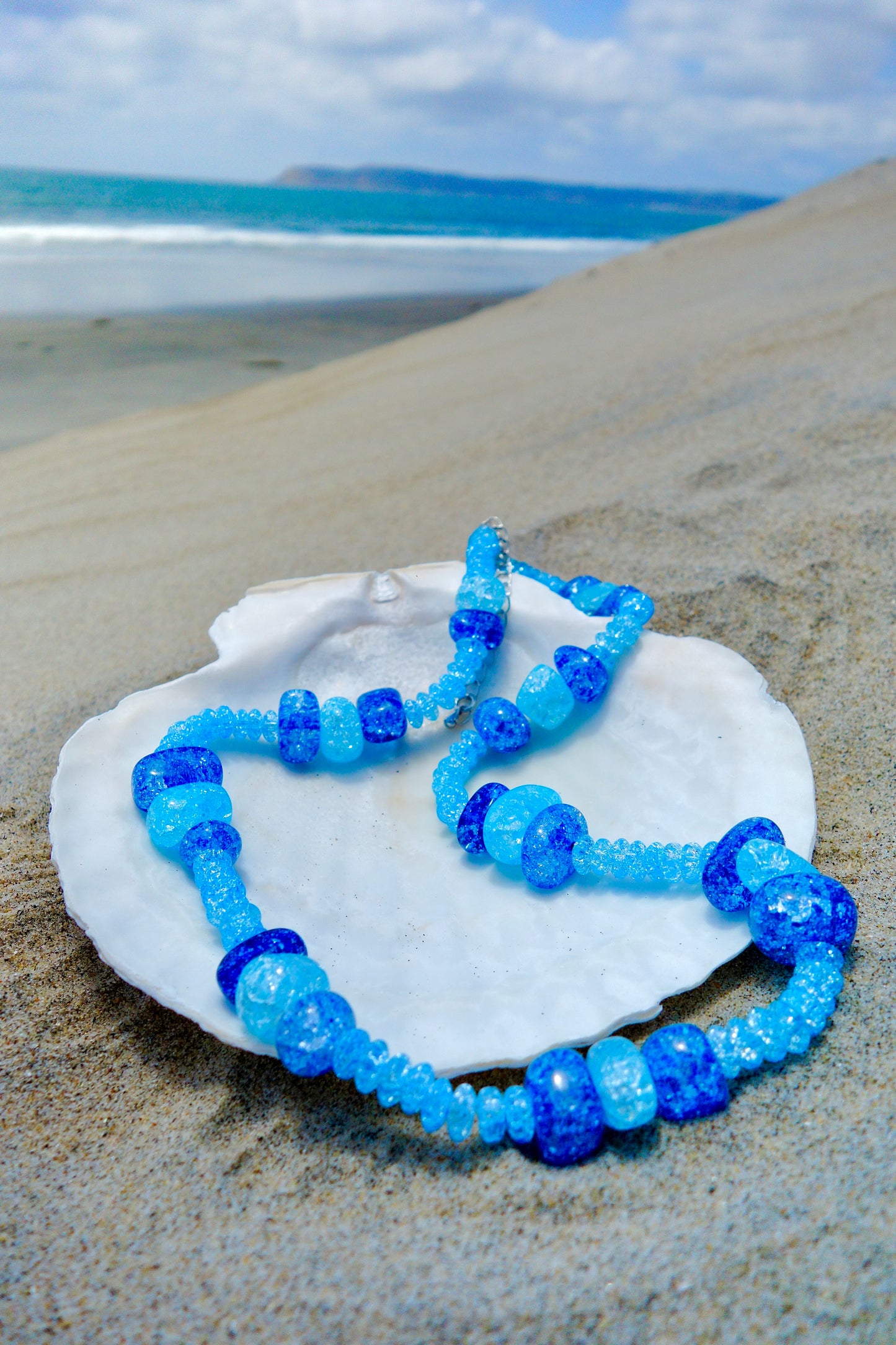 Ocean Breeze Glass Bead Necklace