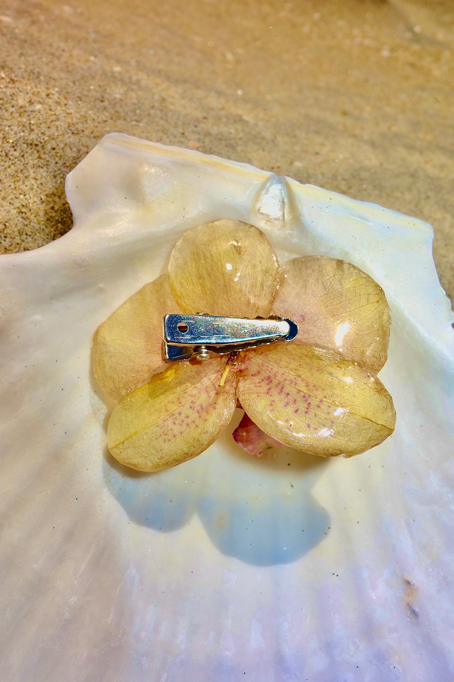 Sunset Blush Hair Clip