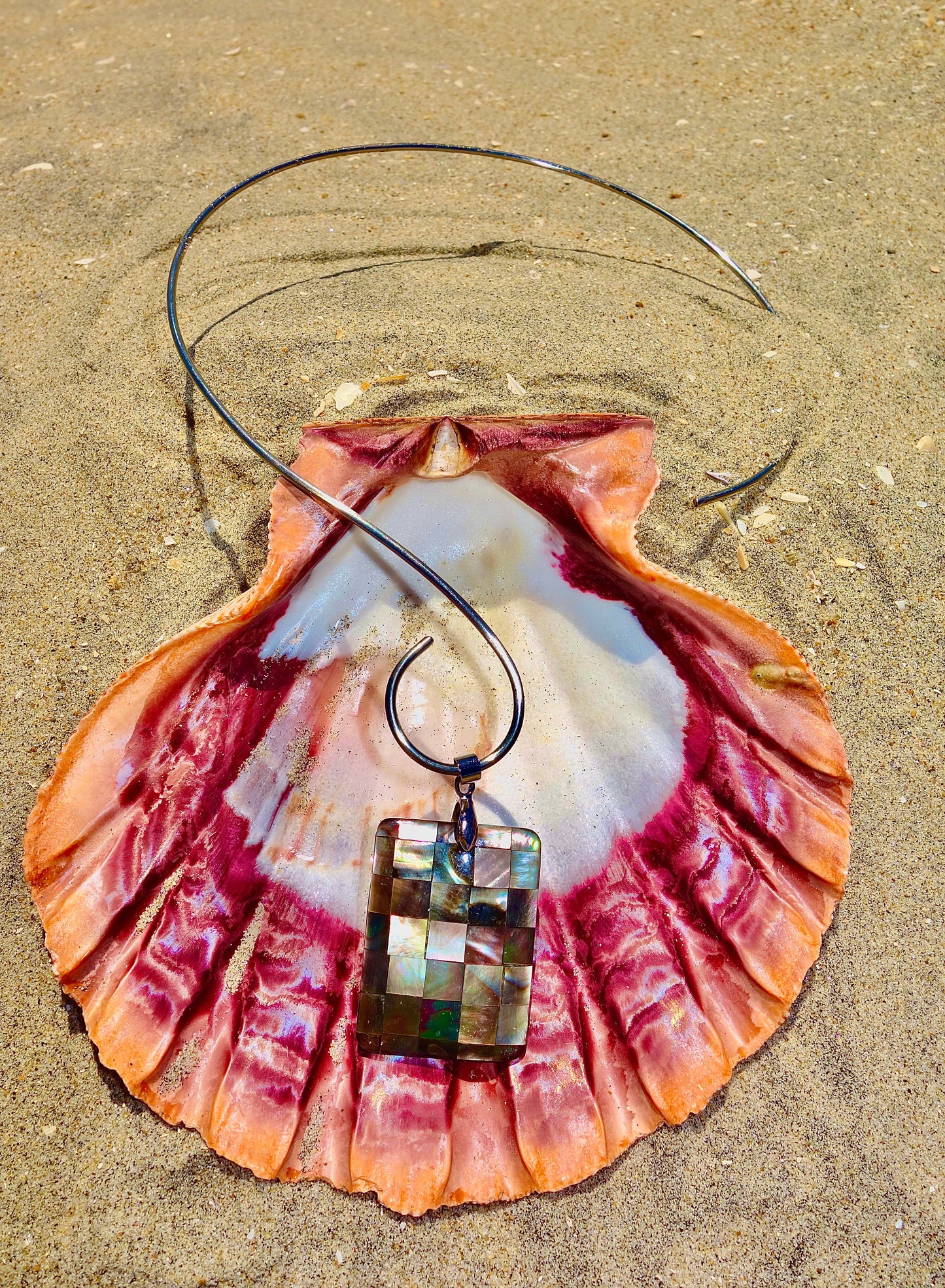 Celeste Mother-of-Pearl Pendant Necklace