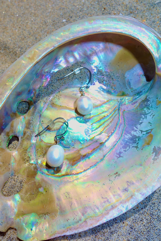 Ocean Pearl Drop Earrings