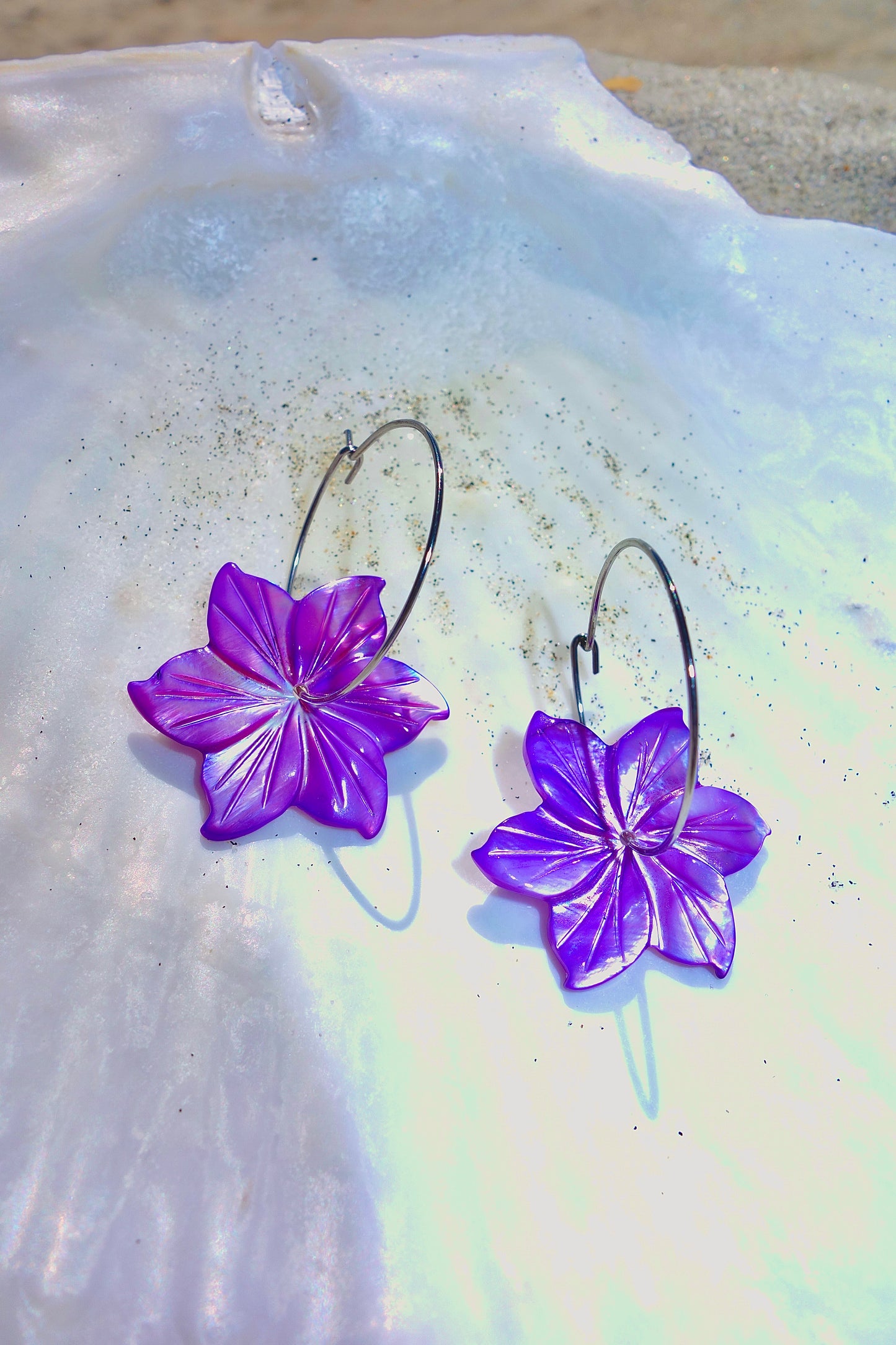 Orchid Tide Bloom Hoops